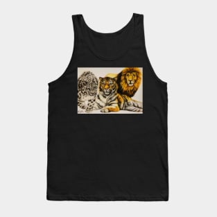 Three Big Cats Tank Top